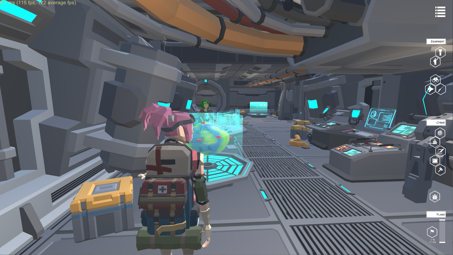 yolo space hacker video game xterm english